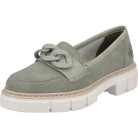 RIEKER Damen M3867 Loafer, grün, 41 EU - 41 EU