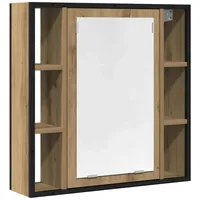 VidaXL Bad-Spiegelschrank Artisan-Eiche 60x16x60cm Holzwerkstoff