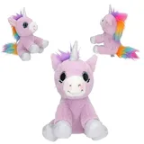 DEPESCHE Ylvi Plüsch Einhorn 21 cm Lila