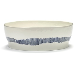 Serax - Feast Schüssel, Ø 28,5 cm, weiß / blau gestreift