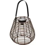 Atmosphera Laterne Metall H 26 cm Solar braun