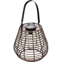 Atmosphera Laterne Metall H 26 cm Solar braun
