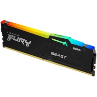 Kingston FURY Beast RGB schwarz DIMM 16GB, DDR5-6000, CL36-38-38,