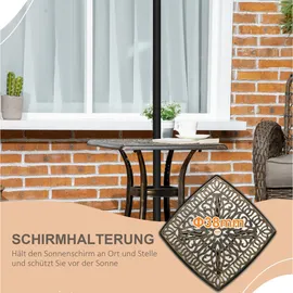 modfu Beistelltisch 54 x 54 x 52,5 cm Bronze