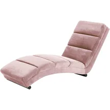 Actona Chaiselongue Samtvelours 1-Sitzer Rosa