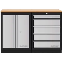 Kraftwerk Mobilio 2er Kombi, Buche Multiplex, 5 Schubladen