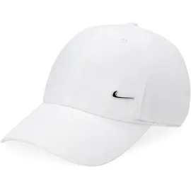 Nike Dri-FIT Club Unstructured Metal Swoosh Cap 100 white/metallic silver M/L