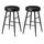 VASAGLE Barhocker LBC080B01 schwarz Kunstleder, 2 St.