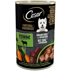 CESAR Natural Goodness in Terrine 400g reich an Lammfleisch mit Karotten, Kartoffeln und Spinat