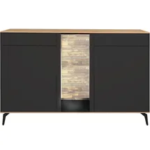 Mäusbacher Faro Sideboard 159 x 103 x 42 cm Anthrazit matt lack / Asteiche