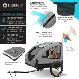 Kesser Hundeanhänger Boxer 2-in-1 grau