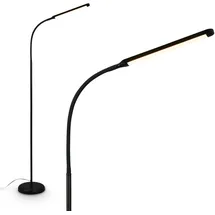 Briloner - LED Stehlampe mit Touch, dimmbar, Speicherfunktion, Leselampe, Wohnzimmerlampe, Schlafzimmer Deko, Deckenfluter, Standleuchte, Stehleuchte, 21 x 170 cm, Schwarz