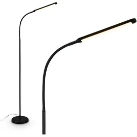 Briloner - LED Stehlampe mit Touch, dimmbar, Speicherfunktion, Leselampe, Wohnzimmerlampe, Schlafzimmer Deko, Deckenfluter, Standleuchte, Stehleuchte, 21 x 170 cm, Schwarz