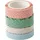 Folia Washi-Dekor Deko-Klebeband pastell 4 Rollen 10mm und 15mm x 5m