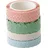 Folia Washi-Dekor Deko-Klebeband pastell 4 Rollen 10mm und 15mm x 5m