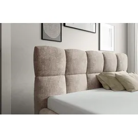 yourhouse24 Boxspringbett s, Doppelbett mit Bonell-Matratze + Topper (Farbe: Coral 60, Größe: 160x200 cm) - Schwarz