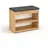 komto Sofia 60 x 48 x 32 cm braun / Eiche