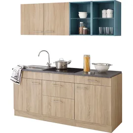 OPTIFIT Küchenzeile Mini 180 cm beige