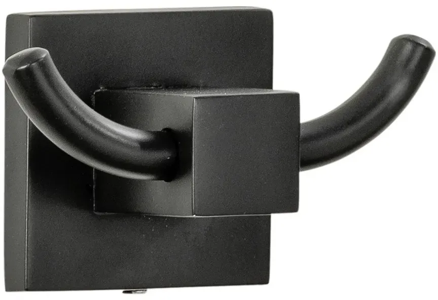Fackelmann New York Doppelhaken 8,5x5x5cm schwarz, 86721 86721