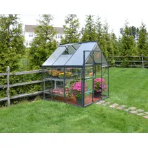Palram Hybrid Gewächshaus Aluminium Grau HKP 4 mm 3,51 m2