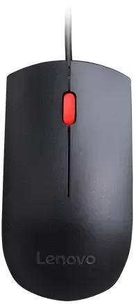 Lenovo 5266214 Essential Mäuse 3 Button , Wired USB schwarz