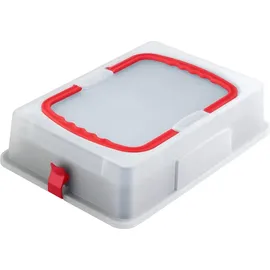 Dr. Oetker Bake & Go Rechteck-Backform mit Haube 38 x 25 cm