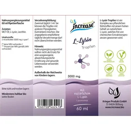 increase naturally Liposomales L-Lysin Tropfen 180 ml