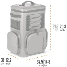 Petromax Kühlrucksack 17 Liter dunkelgrau