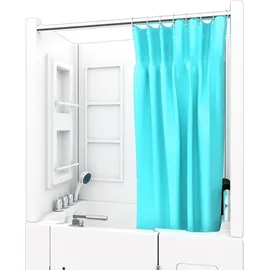 SeniorBad Seniorendusche und Sitzwanne Kombination Wanne mit Tür S08D-TH-B-R 110x68x205cm