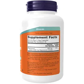 NOW Foods Magnesium Citrate 400 mg Kapseln 120 St.