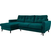 ECKSOFA mit Longchair - Blau