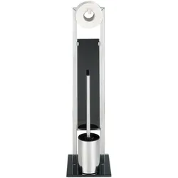 Maximex WC-Garnitur »3in1« Metall silber, 18x70 cm