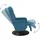 vidaXL Massagesessel mit Fußteil Samt 57,5 x 105,5 x 87,6 cm Blau drehbar