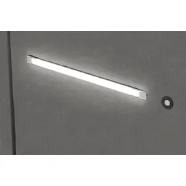 Westfalia Schlafkomfort Elba 120 x 200 cm Kaltschaummatratze | H2 | mit LED-Beleuchtung Microfaser anthrazit