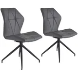 byLIVING Mid.you Stuhl-Set grau schwarz