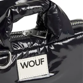 WOUF Glossy Mini Bag Handtasche 19 cm schwarz