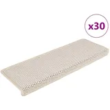 vidaXL Stufenmatten Selbstklebend Sisal-Optik 30 Stk. 65x21x4cm Creme
