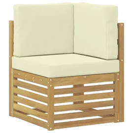 vidaXL Ecksofa Set 7-tlg. Weiß/Creme