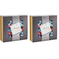 Lindt Schokolade LINDOR Home Office Box | 933 g | Ca. 74 Kugeln mit zartschmelzender Füllung, Sorten: Milch, Dark 45%, Erdbeer-Sahne, Cocos, Stracciatella | Pralinengeschenk | Großpackung