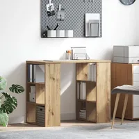 VidaXL Eckschreibtisch Artisan Eiche Ingenieurholz Mittel Schlank