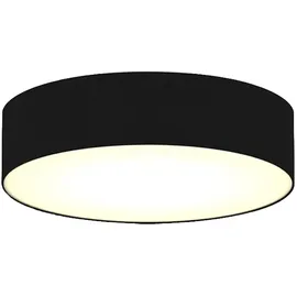 smartwares Deckenleuchte Textilschirm 60 cm Ø 4x E27 Metall IP20 Schwarz