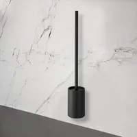 viverso WC-Bürstengarnitur VU3012MB Schwarz