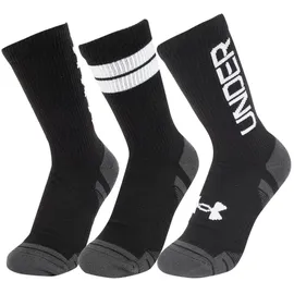 Under Armour Performance Tech Nov 3pk Crew Socken schwarz - MD