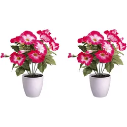 Kunstblume CREATIV GREEN "Petunie", pink, H:28cm Ø:22cm, Polyester, Kunstpflanzen