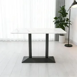 360Home Esszimmertisch 120 x 75 x 60 cm schwarz/weiß