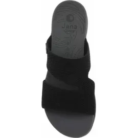 Jana Coshy Original – Die Hallux-freundliche Pantolette 8-27270-43 schwarz H-Weite