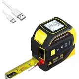 5-meter-laser-maßband, 100-meter-laser-entfernungsmesser, Laser-fadenkreuz  Lcd-display  8 Messmodi  Elektronische Zweiachsen-winkelverstellung