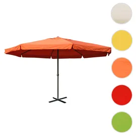 Mendler Meran Pro Ø 500 cm terracotta mit Volant ohne Ständer