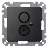 Merten Lautsprecher-Steckdosen-Einsatz anthrazit