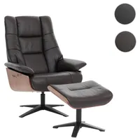 MCA Furniture MCA Relaxsessel + Hocker HWC-N57, Fernsehsessel Liegesessel,